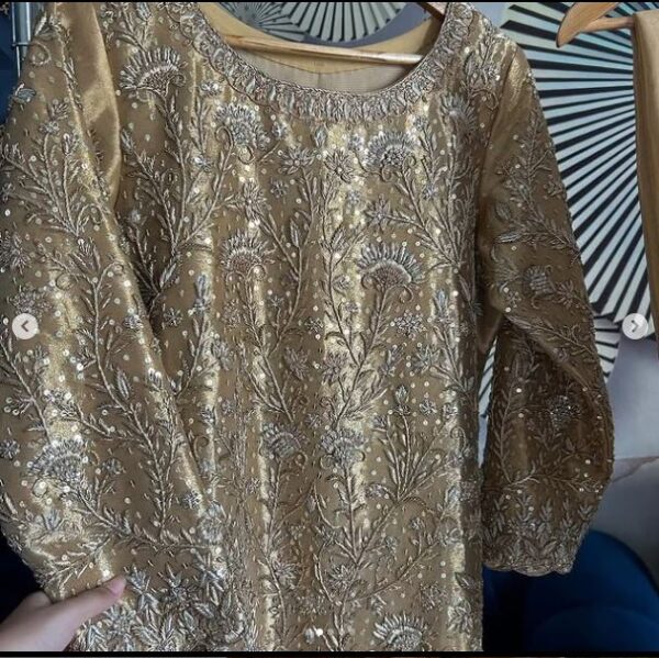 Golden Gown for an Indian Wedding