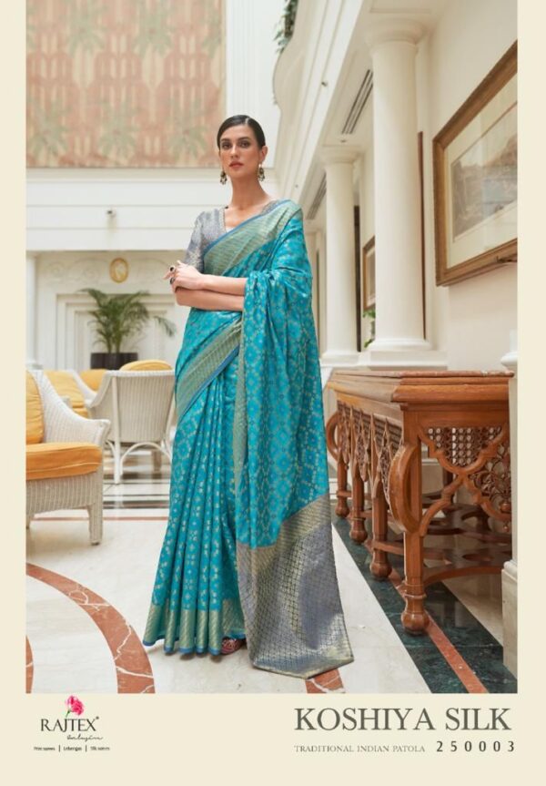 navy blue and grey silk saree