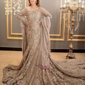 Wedding long walima dress