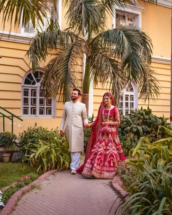 rani pink wedding long gown