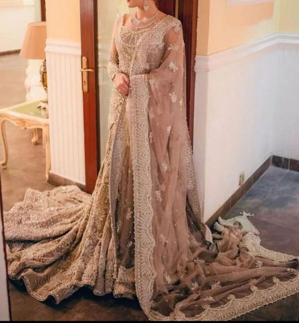 wedding ivory bridal lehenga