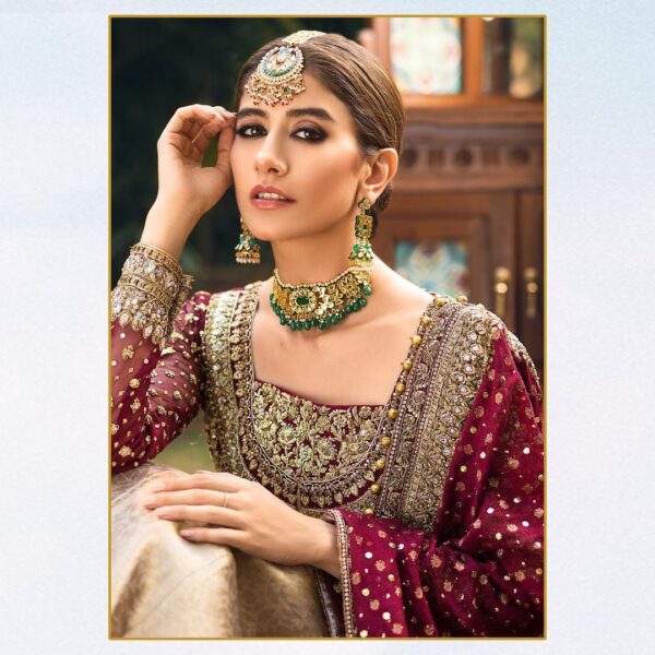 embroidered long anarkali lehenga