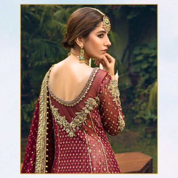 long anarkali lehenga with hand work
