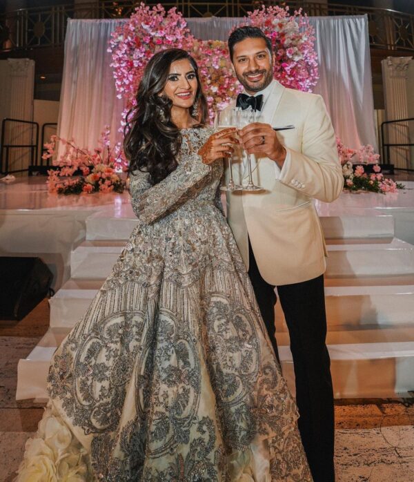wedding long trail bridal gown