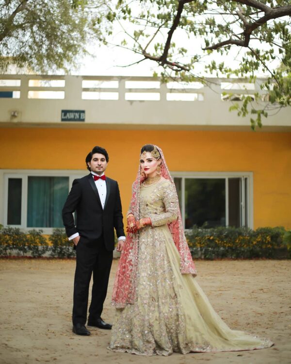 wedding long trail gown