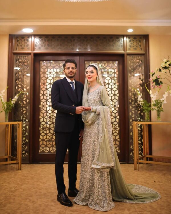 wedding gown with long trail