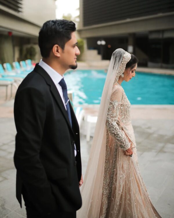 wedding long kameez with lehenga