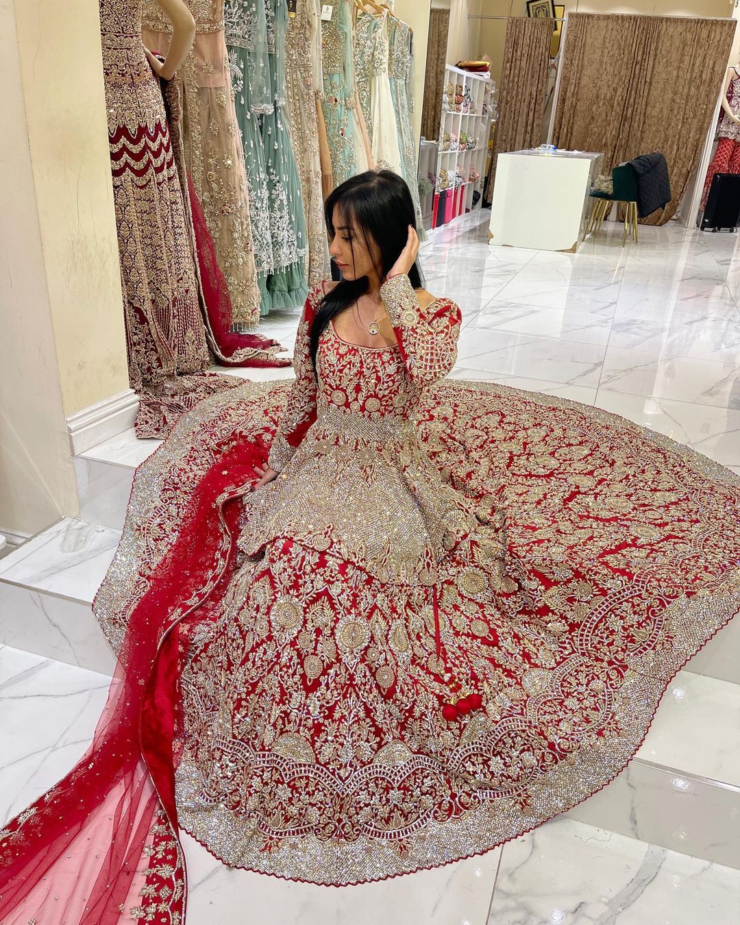 Buy Red Peplum Top Lehenga for Women Girls Lehnga Elegant Indian Wedding  Outfit Designer Lengha Choli Heavy Work Blouse Pakistani Wedding Dress  Online in India - Etsy