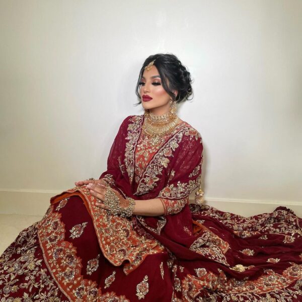 wedding long trail lehenga with kurti