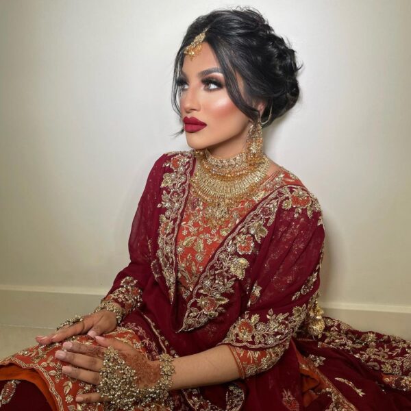 embroidered long trail lehenga with kurti