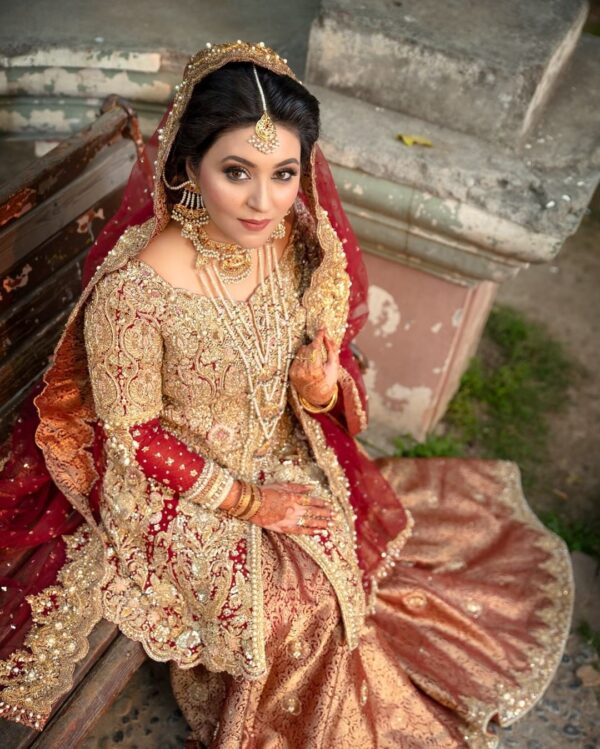 Pakistani bridal lehenga with jacket