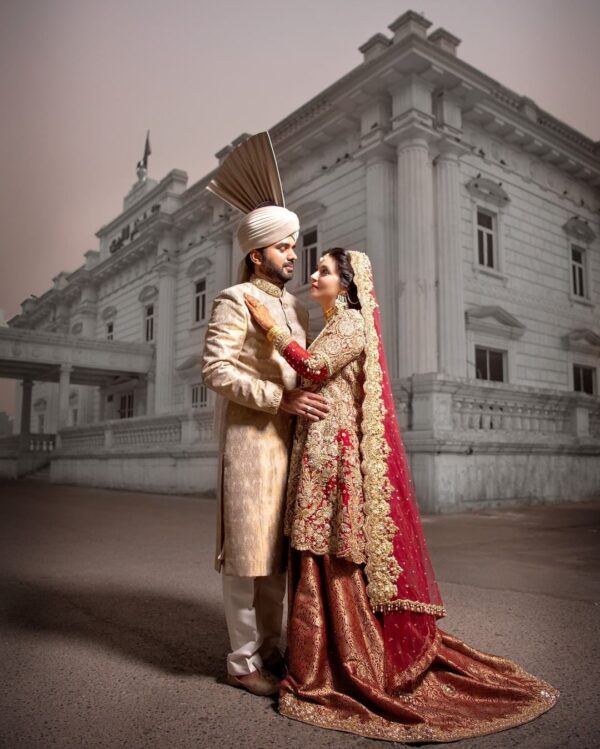 wedding long trail lehenga with jacket
