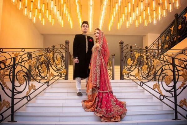 Long split anarkali with lehenga