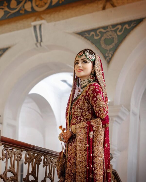 embroidered long trail lehenga with kurti