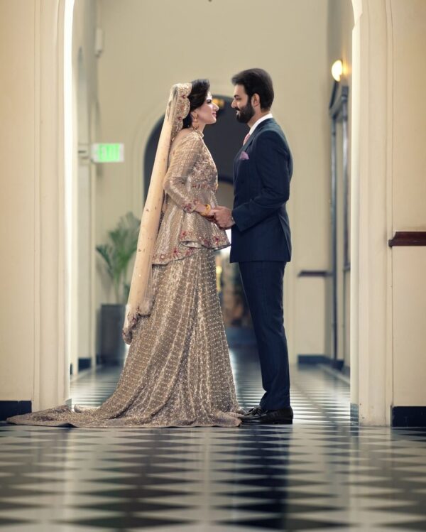 wedding long trail lehenga with peplum