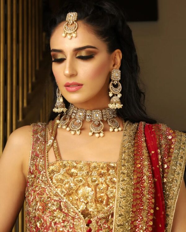 embroidered long trail lehenga with split jacket
