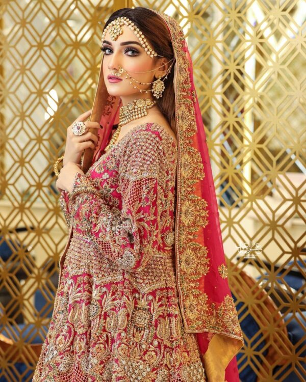 wedding long trail lehenga with peplum