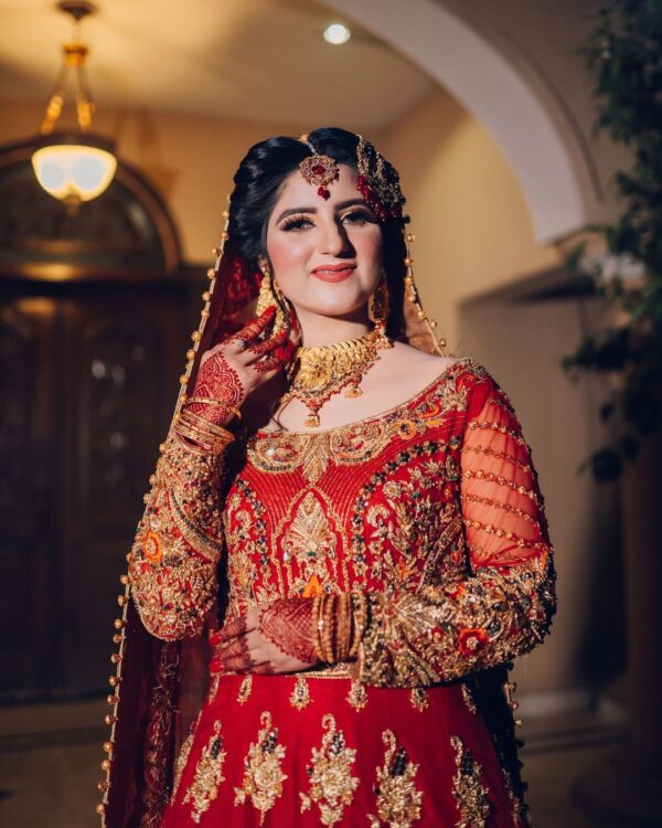 wedding long trail gown with handwork