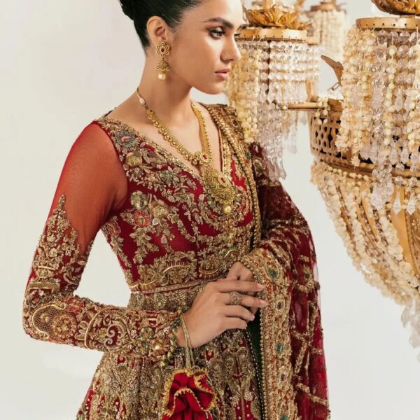 wedding long trail lehenga with kurti