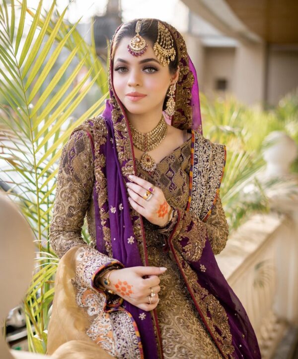 wedding long trail lehenga choli