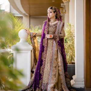 wedding long trail lehenga with choli