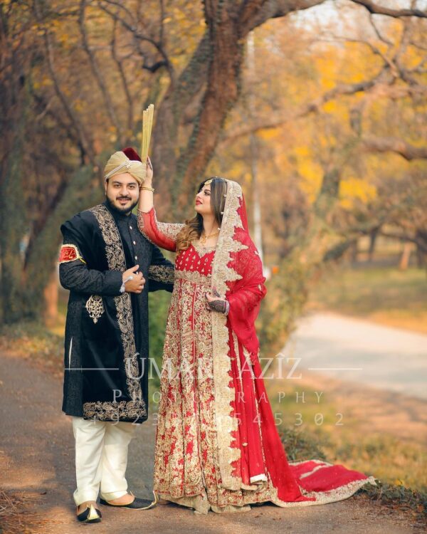 wedding long trail lehenga with anarkali