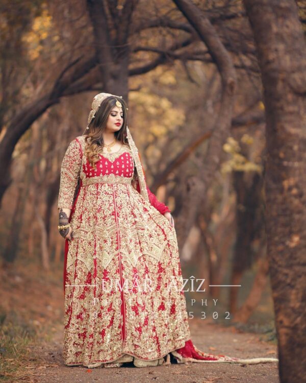 wedding long trail anarkali with lehenga