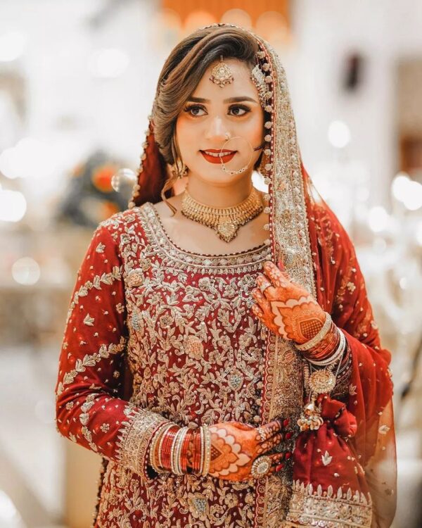 Pakistani bridal sharara suit