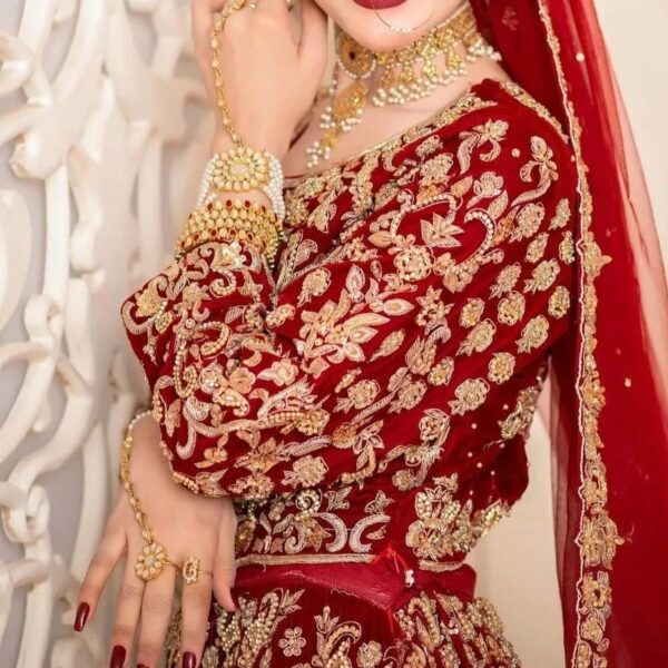 Indian bridal red lehenga choli