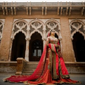 Pakistani wedding lehenga with kurti