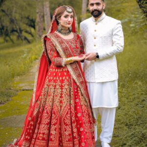 Pakistani wedding anarkali with lehenga