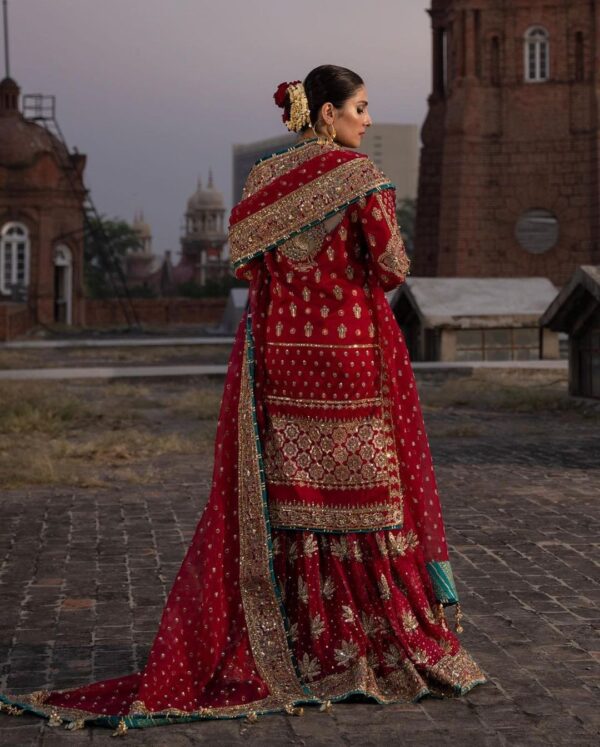 bridal sharara with kurti