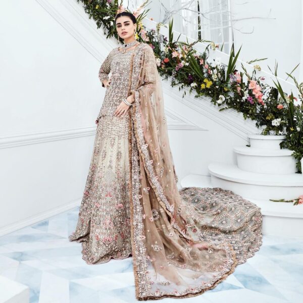 Pakistani wedding lehenga with peplum