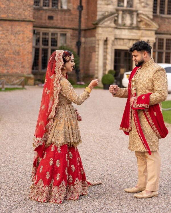 wedding long trail lehenga with peplum