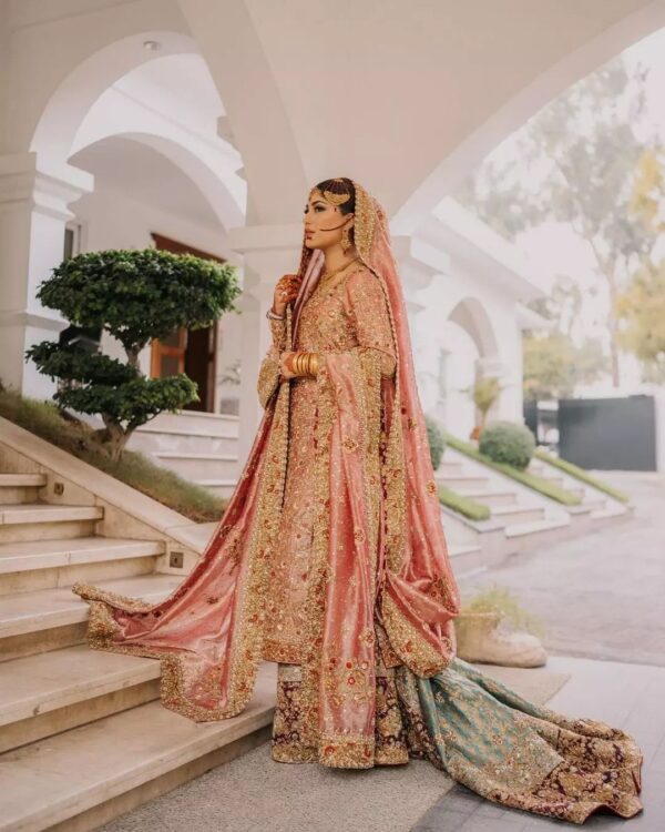 wedding lehenga with embroidery