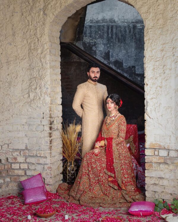 wedding long trail lehenga with anarkali