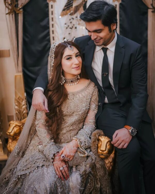 wedding long trail gown with embroidery
