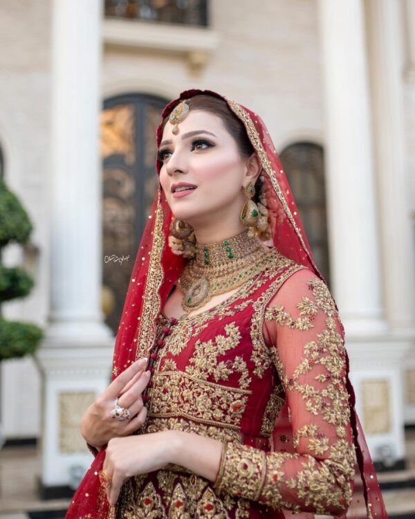 wedding anarkali with lehenga