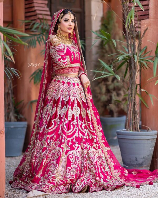 Pink designer lehenga choli