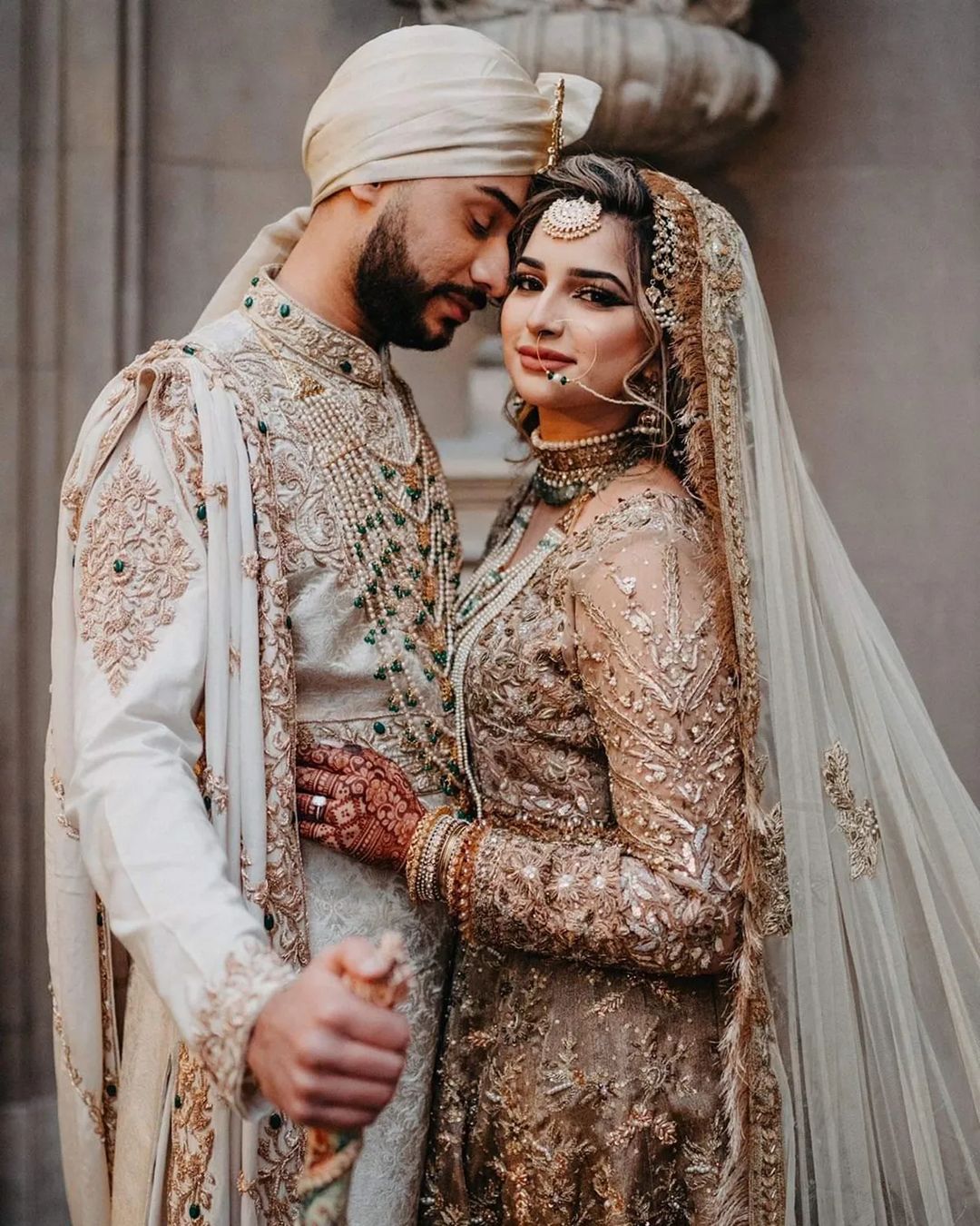 Designer Pakistani wedding Waleema Long Trail Anarkali with Lehenga and ...