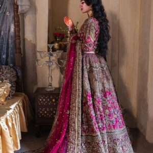 Pink designer lehenga choli with embroidery