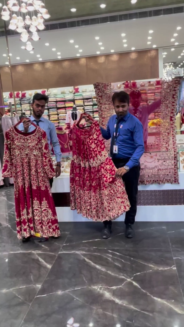 wedding designer split anarkali with sharara