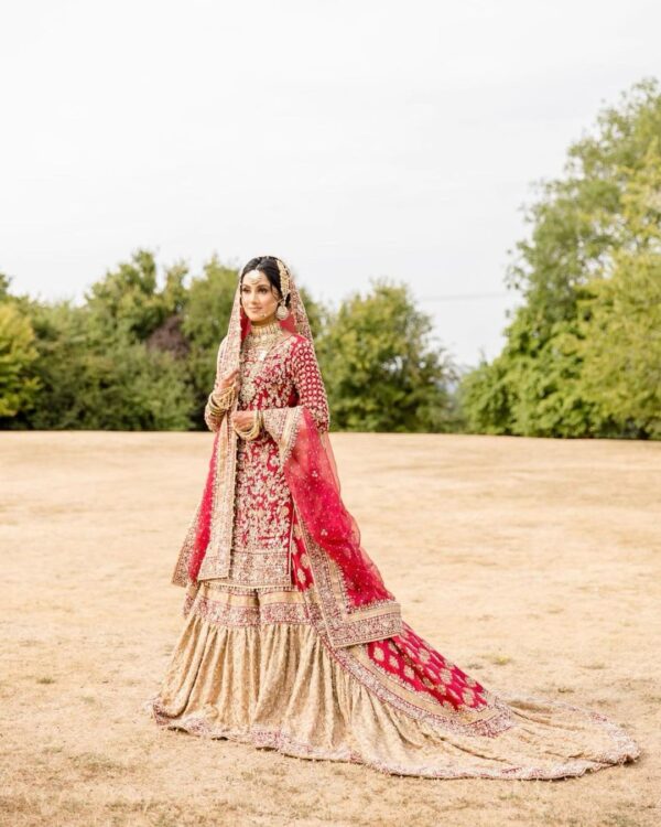 Pakistani wedding lehenga with kurti