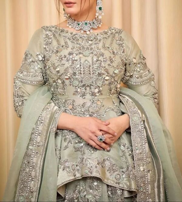 wedding lehenga with pelum