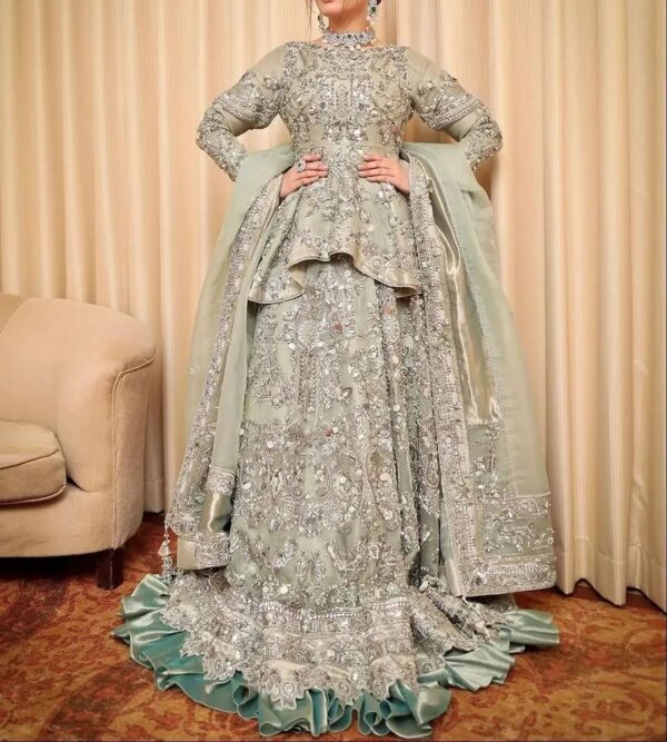 wedding skirt with peplum
