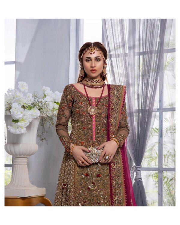 designer long kurti with skirt
