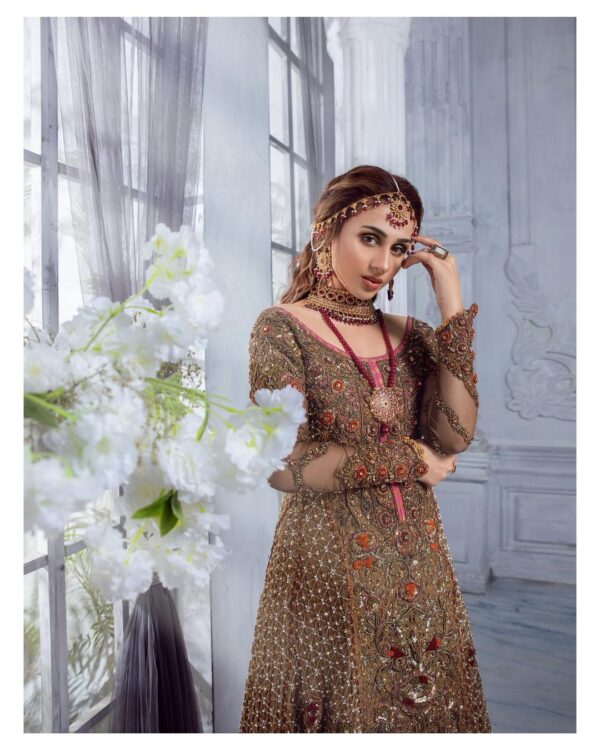 Partywear long kurti with skirt