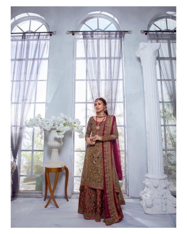 Designer long kurti with skirt