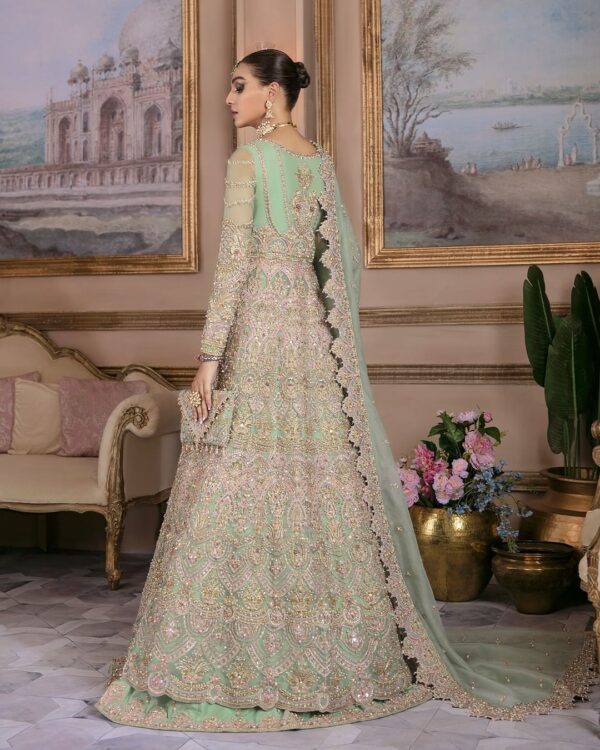 designer wedding split jacket with lehenga