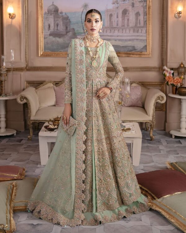 designer wedding split jacket with skirt
